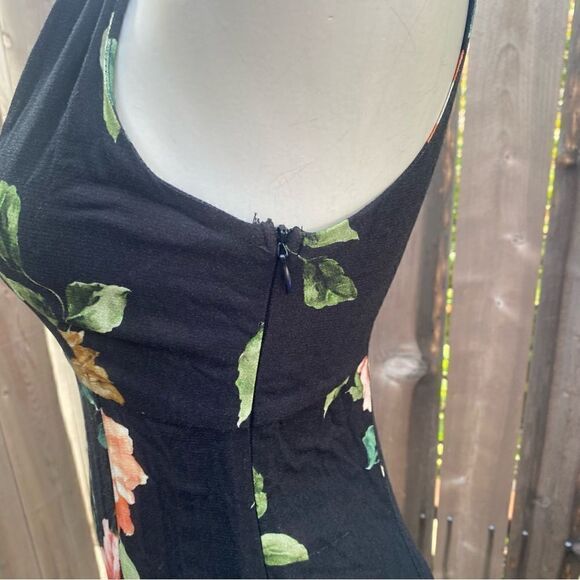 Mango Floral bow dress size 2 - Picture 7 of 12